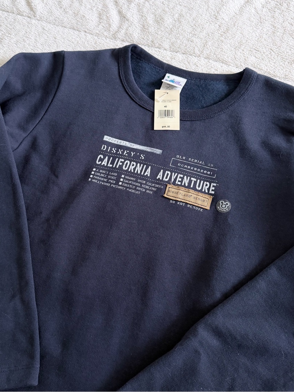 Vintage Disneyland Resort California Adventure
Sweatshirt Women's Medium NWT